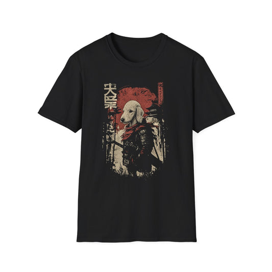 Samurai Bedlington Terrier Warrior Tee - Black