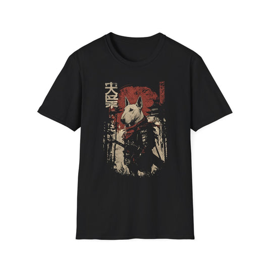 Samurai Bull Terrier Warrior Tee - Black