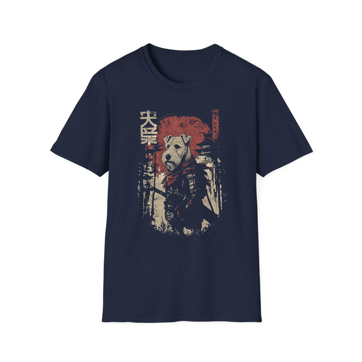 Samurai Lakeland Terrier Warrior Tee - Navy