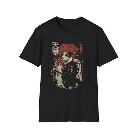 Samurai Parson Russell Terrier Warrior Tee - Black
