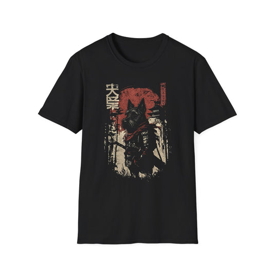 Samurai Scottish Terrier Warrior Tee - Black