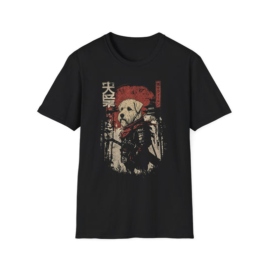 Samurai Soft Coated Wheaten Terrier Warrior Tee - Black