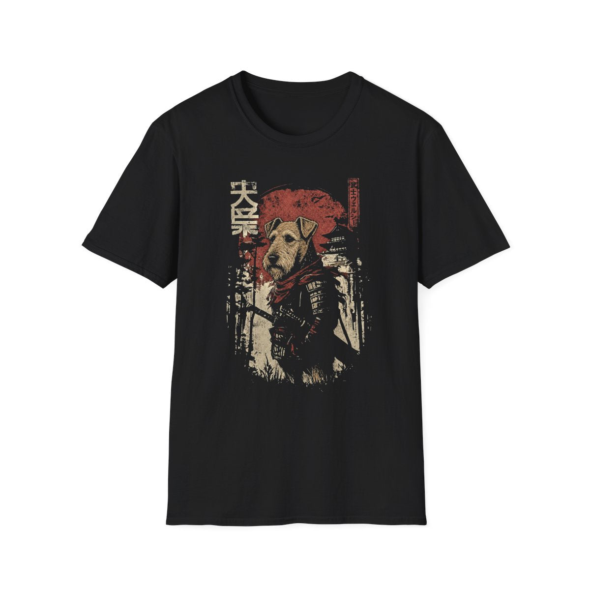Samurai Welsh Terrier Warrior Tee - Black