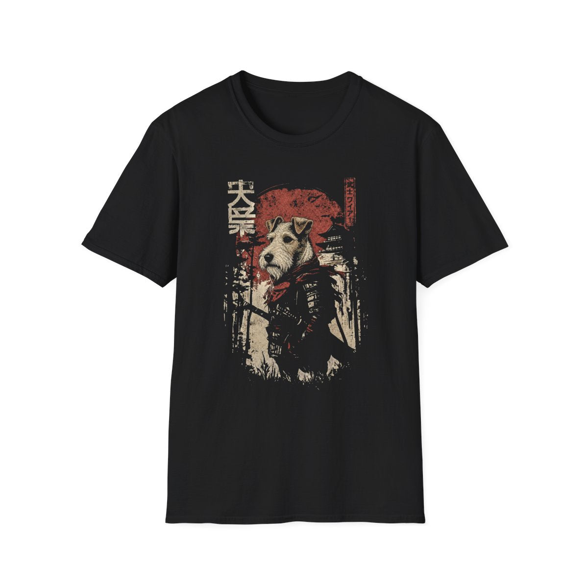 Samurai Wire Fox Terrier Warrior Tee - Black