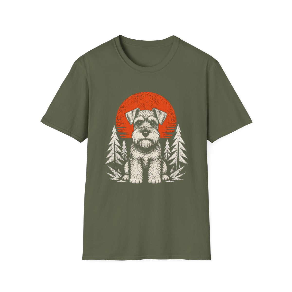Schnauzer Adventure Club Tee - Military Green