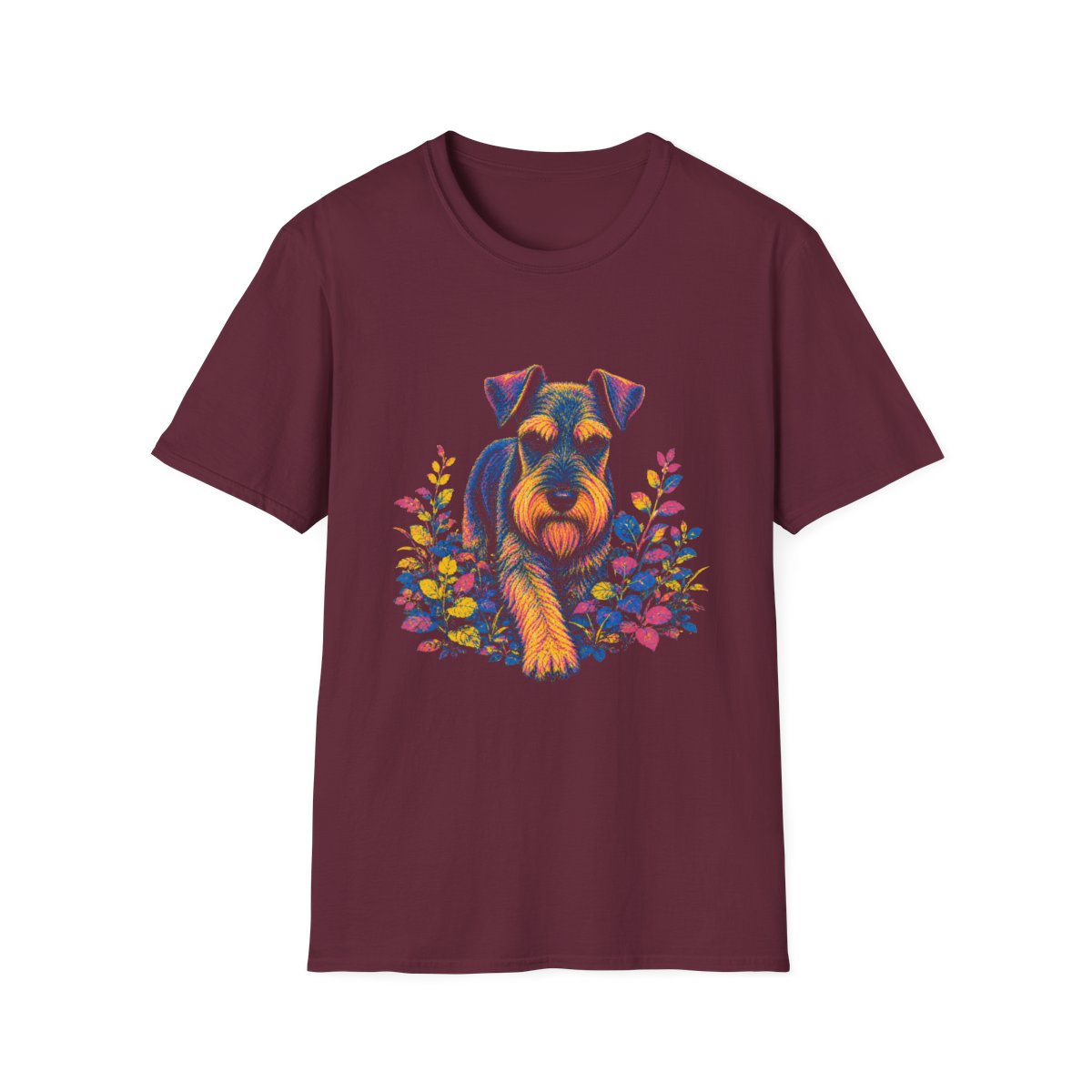 Schnauzer Bold Spirit Tee - Maroon