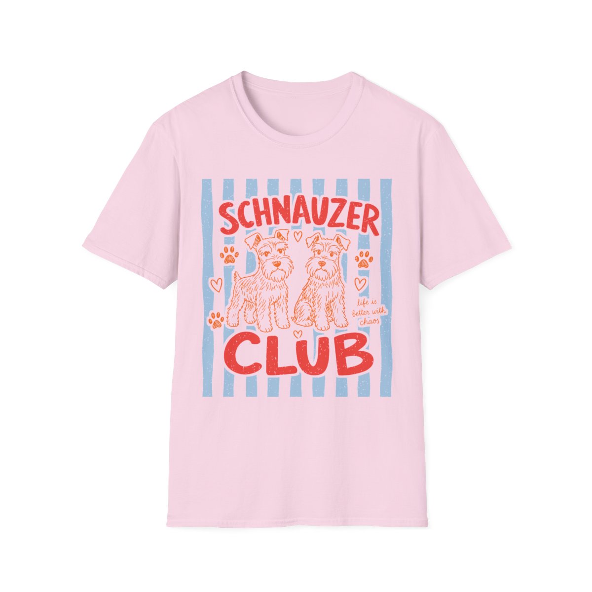 Schnauzer Club Tee - Light Pink