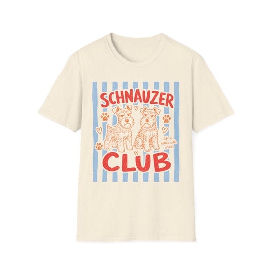 Schnauzer Club Tee - Natural