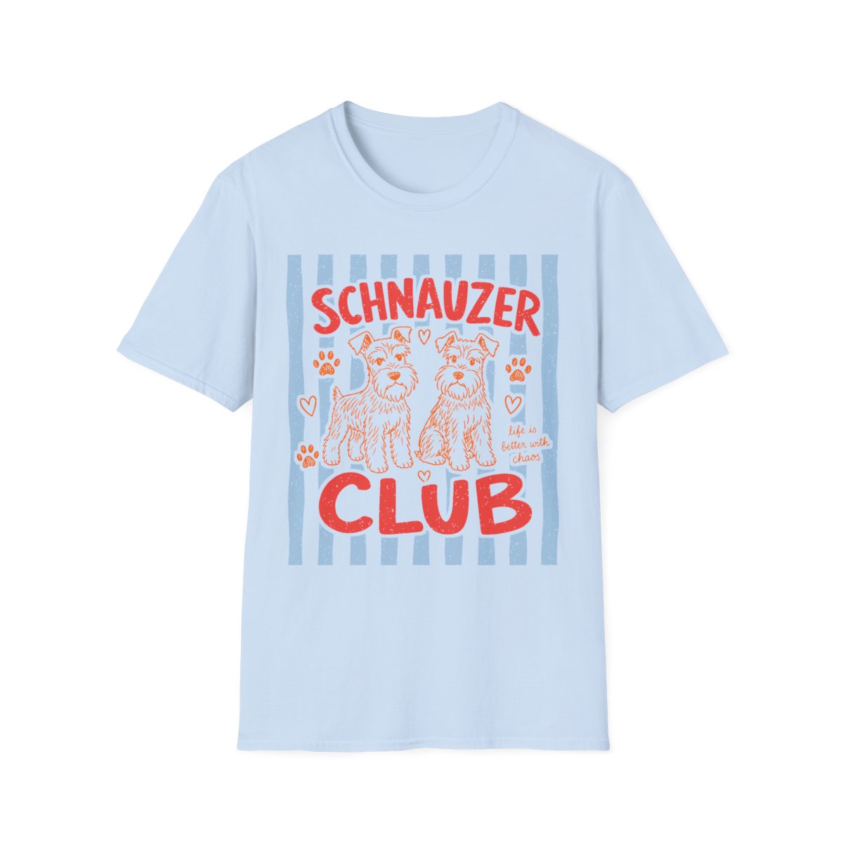 Schnauzer Club Tee - Light Blue