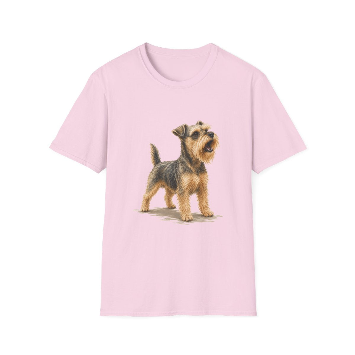 Schnauzer Head Of Security Tee - Light Pink