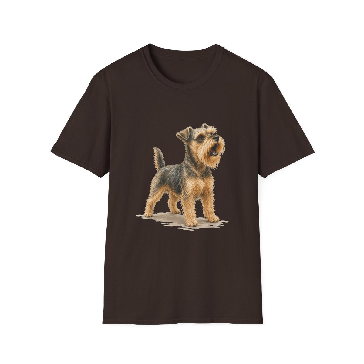 Schnauzer Head Of Security Tee - Dark Chocolate