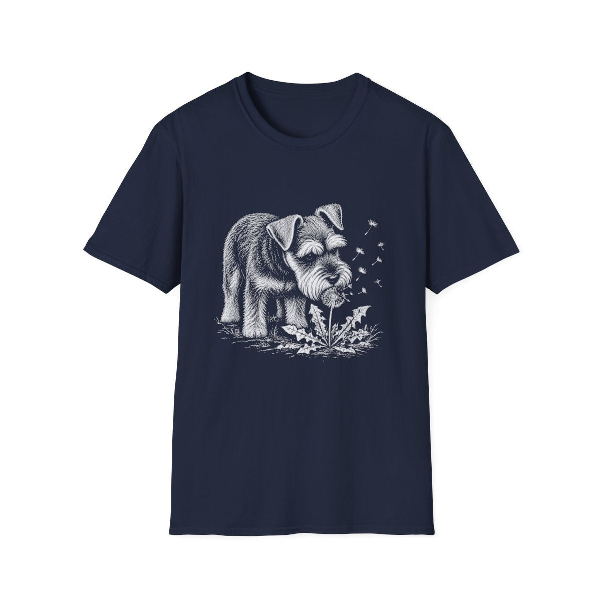 Schnauzer Make A Wish Tee - Navy