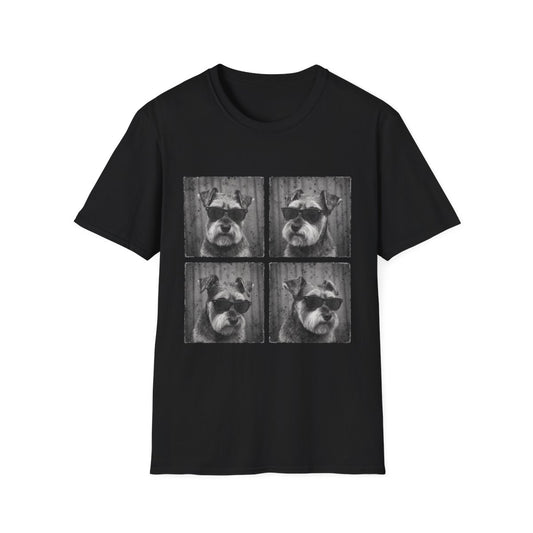 Schnauzer Photo Booth Tee - Black
