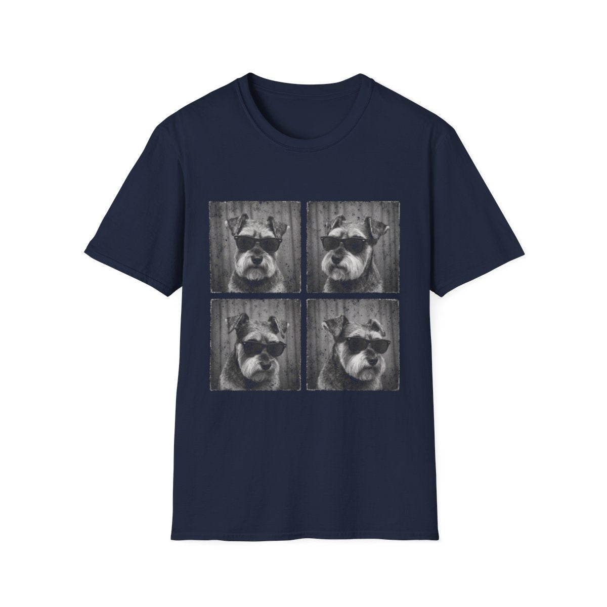 Schnauzer Photo Booth Tee - Navy
