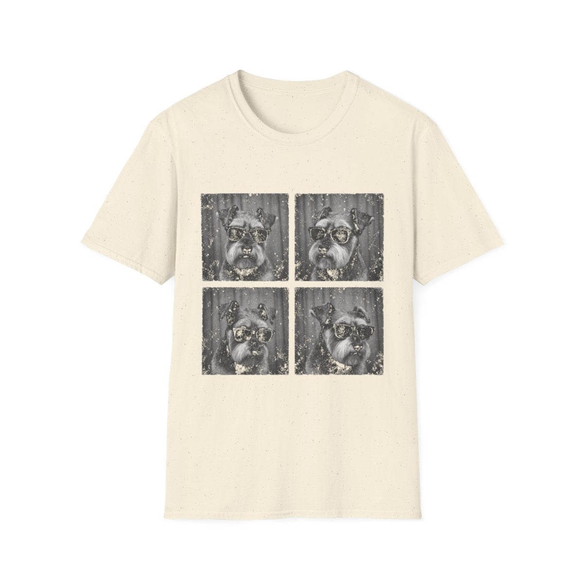 Schnauzer Photo Booth Tee - Natural