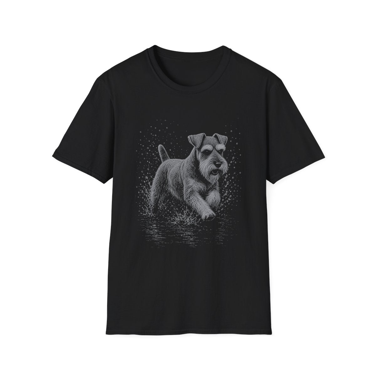 Schnauzer Water Run Tee - Black