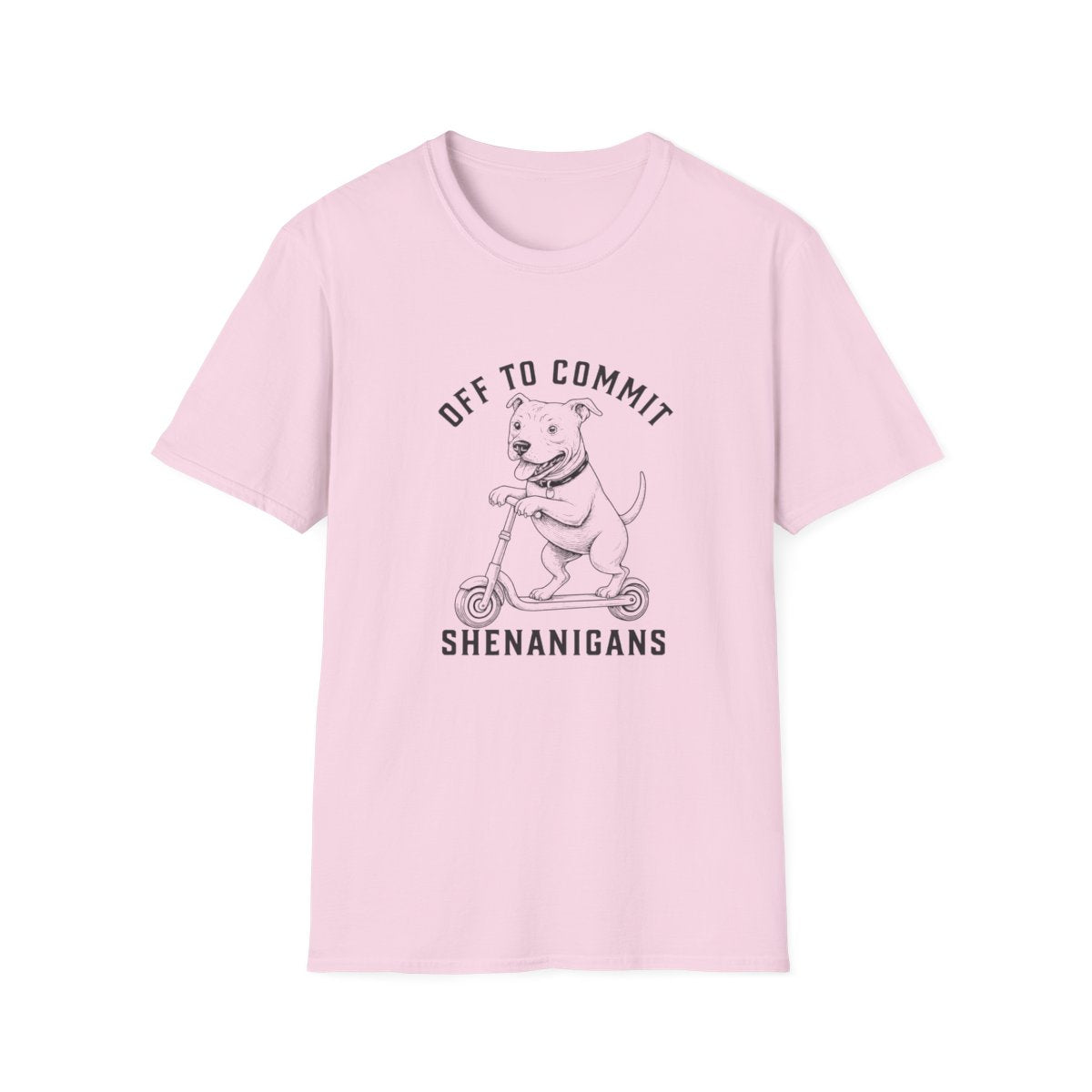 Scooter American Pit Bull Terrier Tee - Light Pink