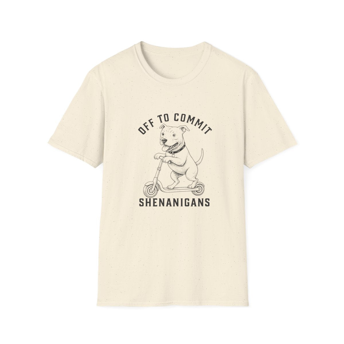 Scooter American Pit Bull Terrier Tee - Natural