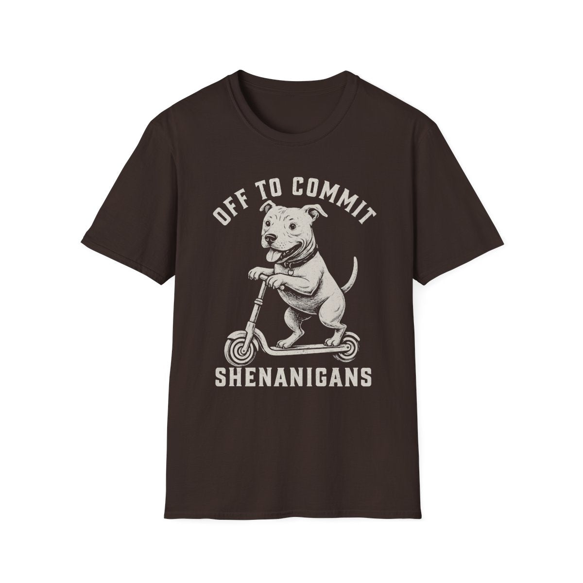 Scooter American Pit Bull Terrier Tee - Dark Chocolate