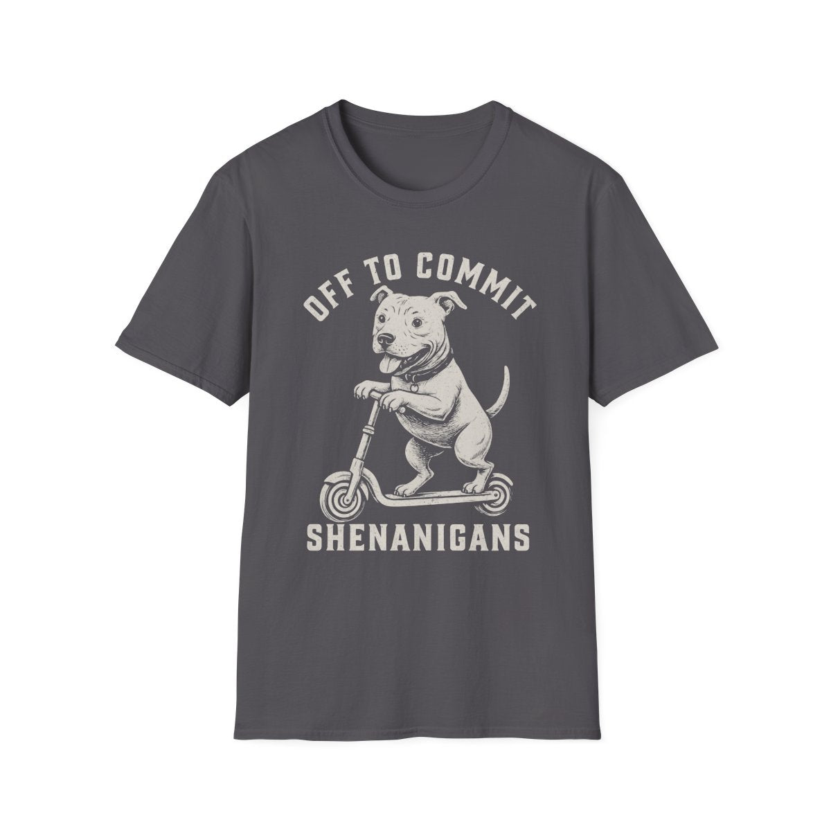 Scooter American Pit Bull Terrier Tee - Charcoal