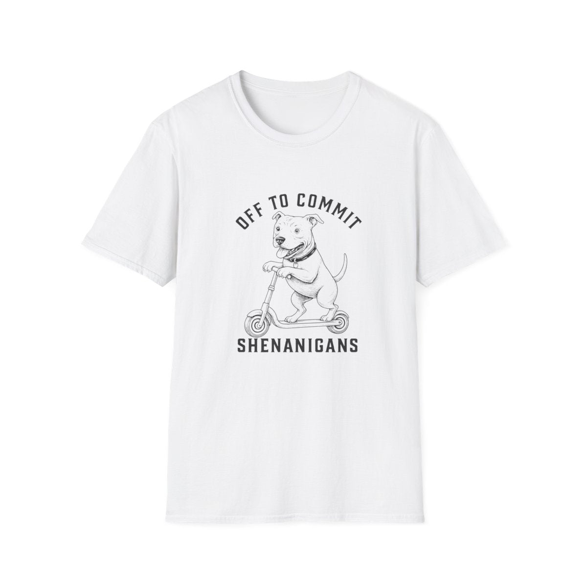 Scooter American Pit Bull Terrier Tee - White