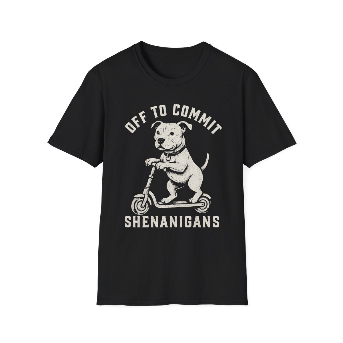 Scooter American Staffordshire Terrier Tee - Black