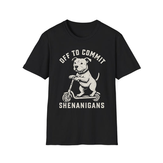 Scooter American Staffordshire Terrier Tee - Black