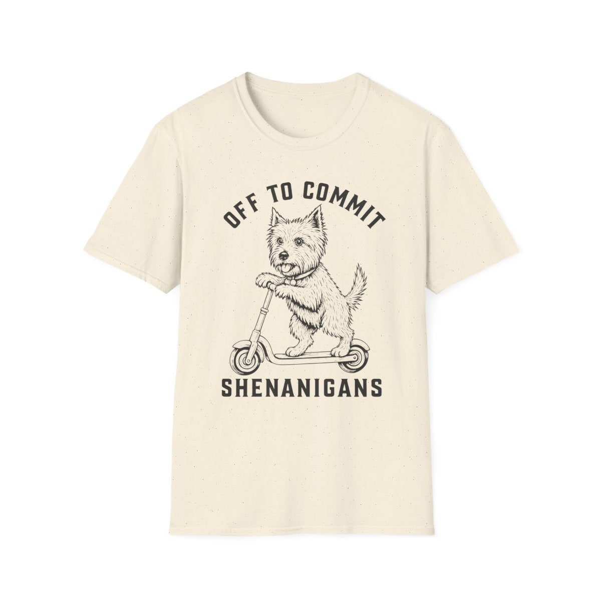 Scooter Australian Terrier Tee - Natural
