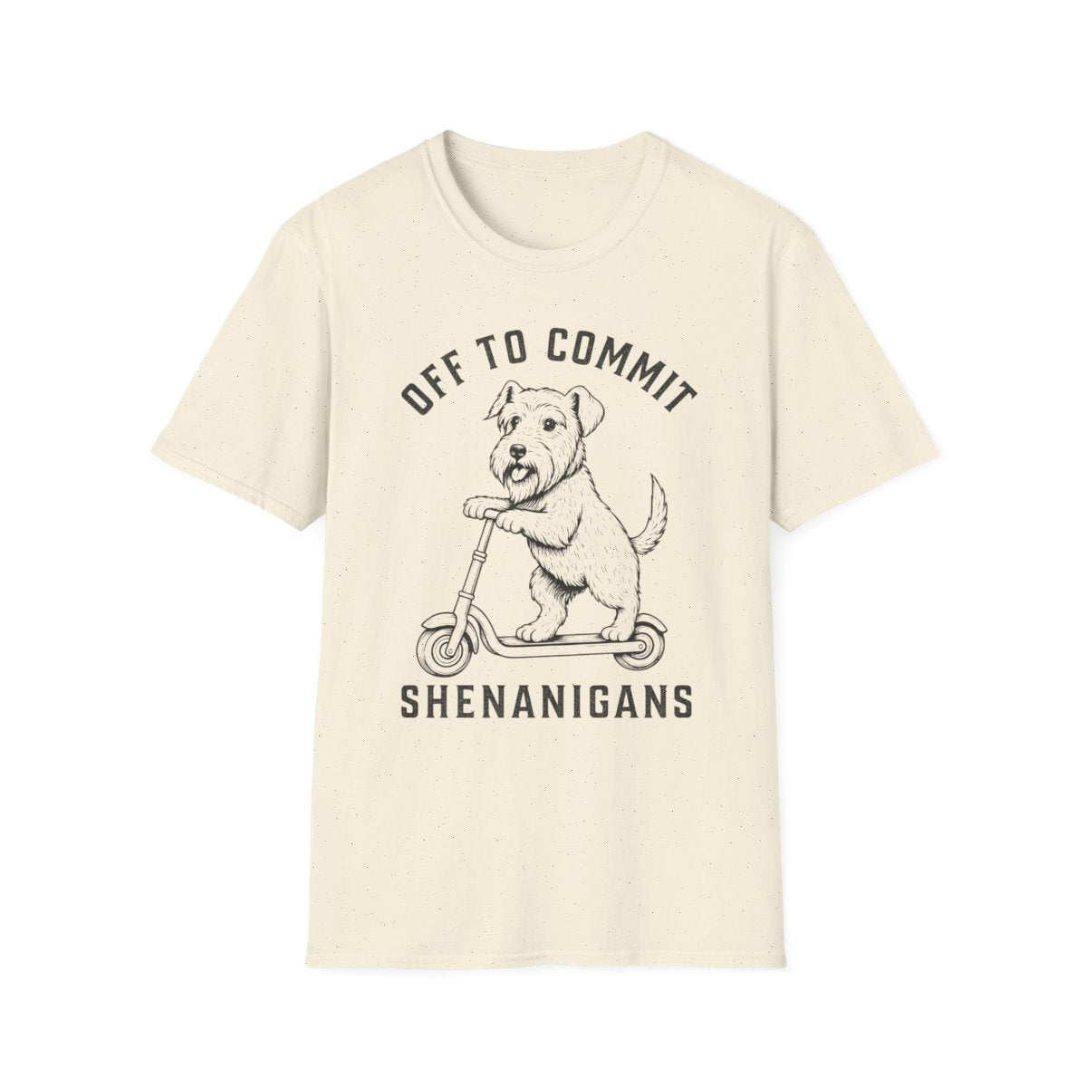 Scooter Cesky Terrier Tee - Natural