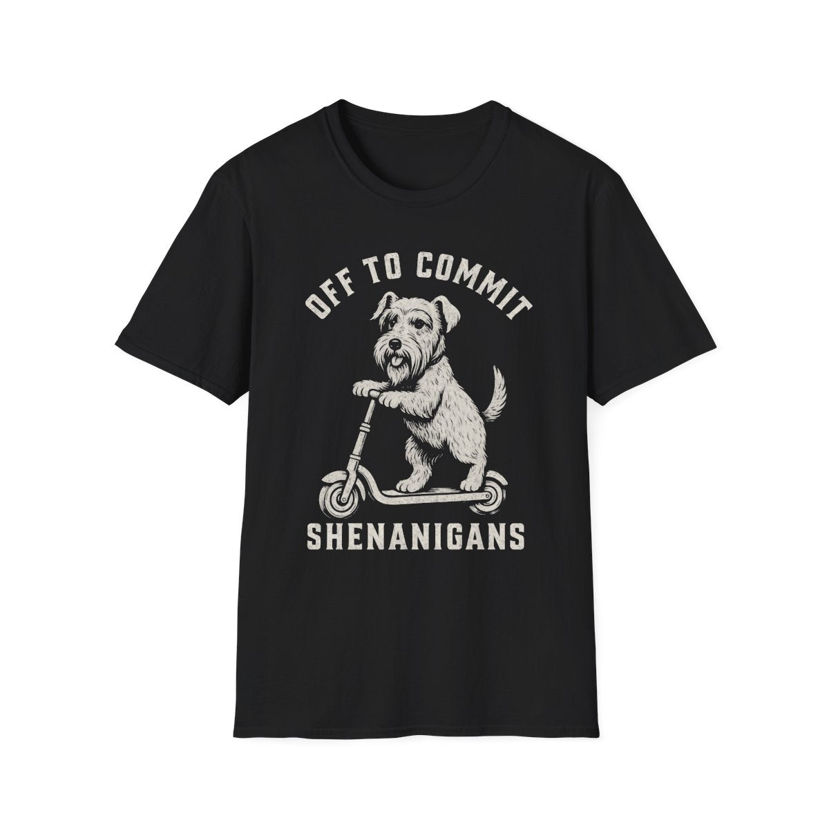 Scooter Cesky Terrier Tee - Black