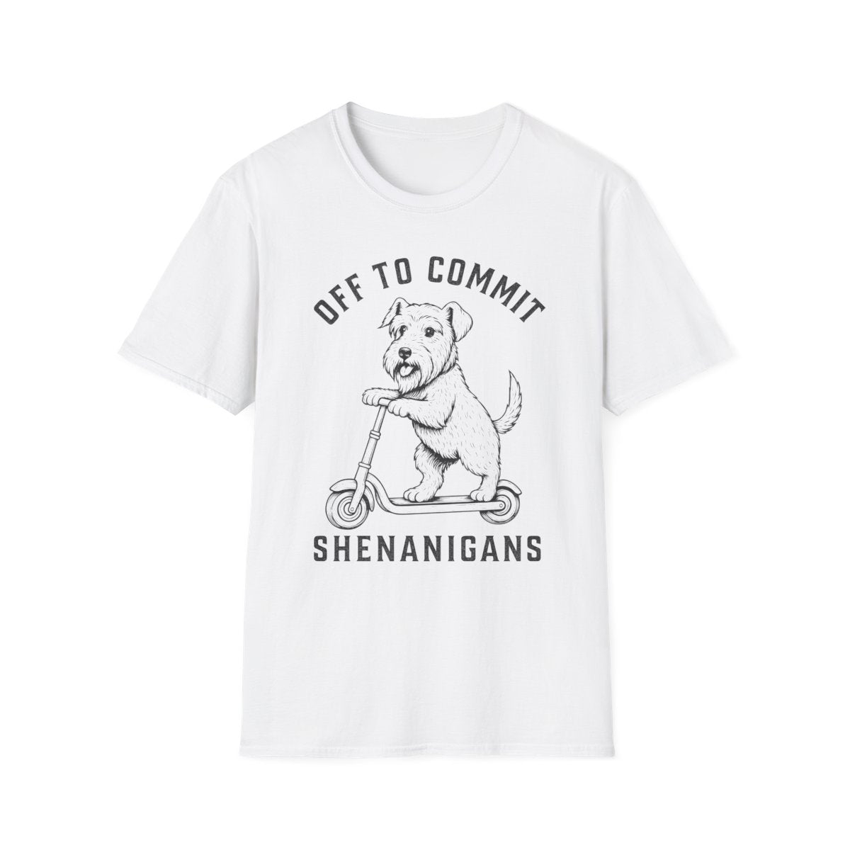 Scooter Cesky Terrier Tee - White
