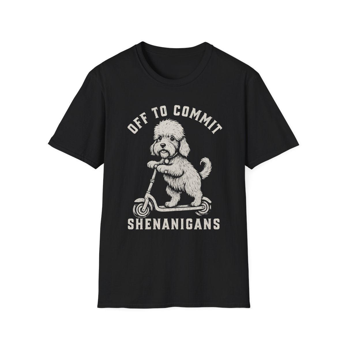 Scooter Dandie Dinmont Terrier Tee - Black