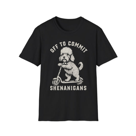 Scooter Dandie Dinmont Terrier Tee - Black