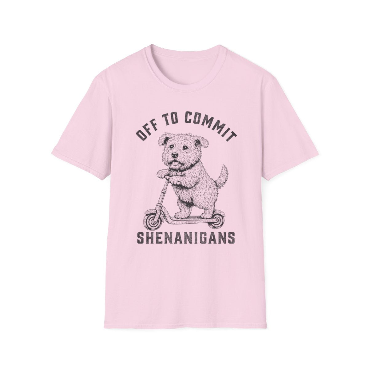 Scooter Glen of Imaal Terrier Tee - Light Pink