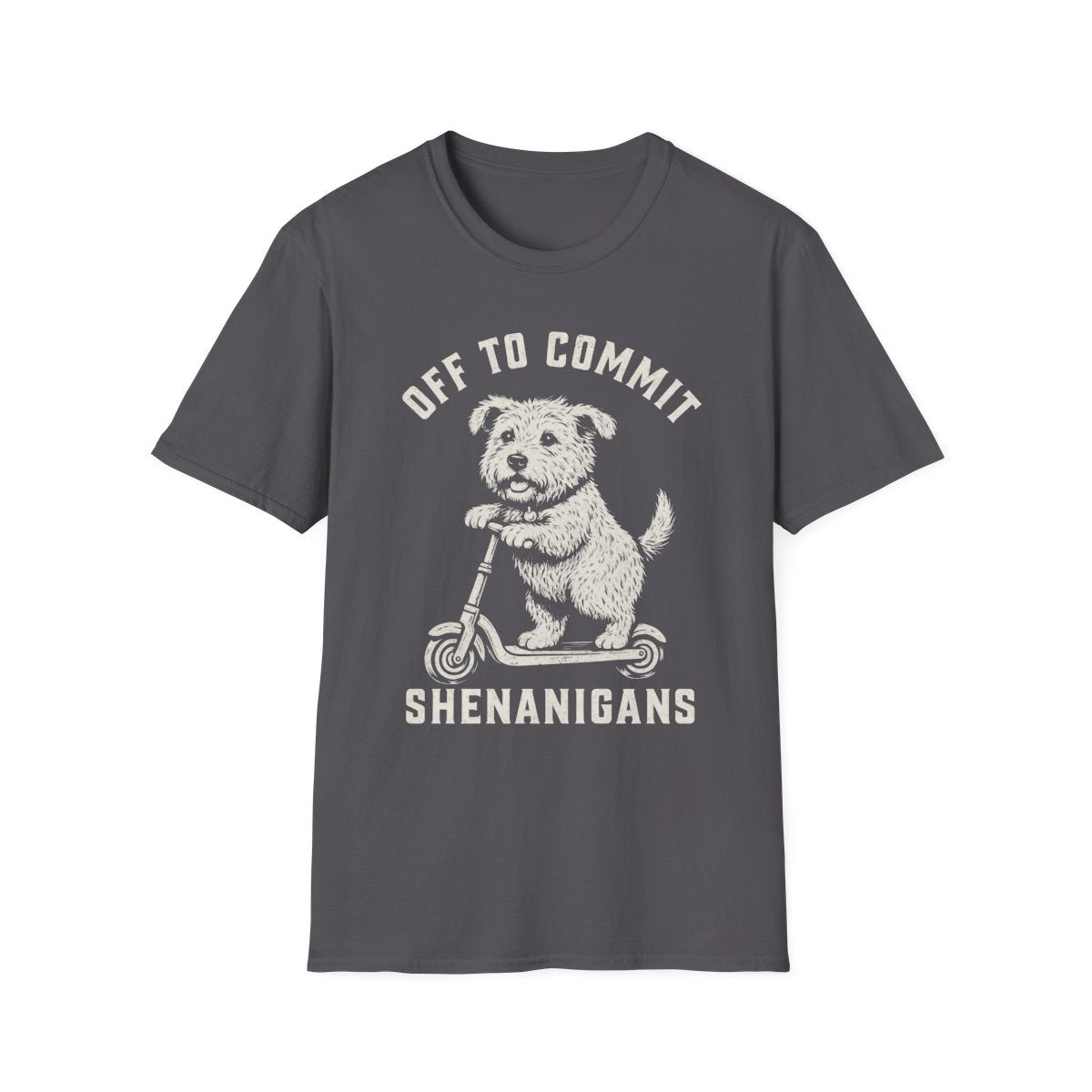 Scooter Glen of Imaal Terrier Tee - Charcoal