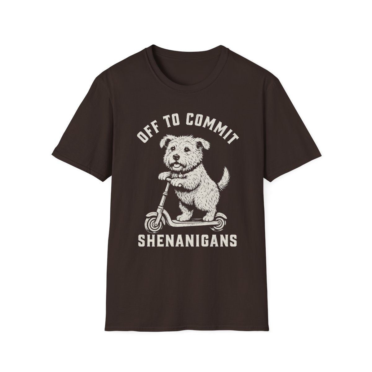 Scooter Glen of Imaal Terrier Tee - Dark Chocolate