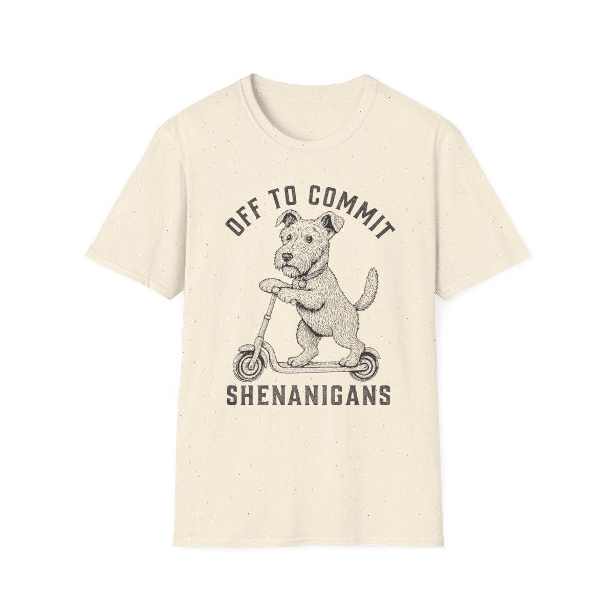 Scooter Irish Terrier Tee - Natural