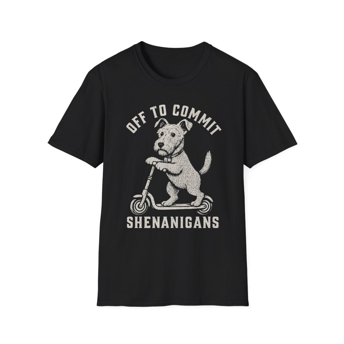 Scooter Irish Terrier Tee - Black