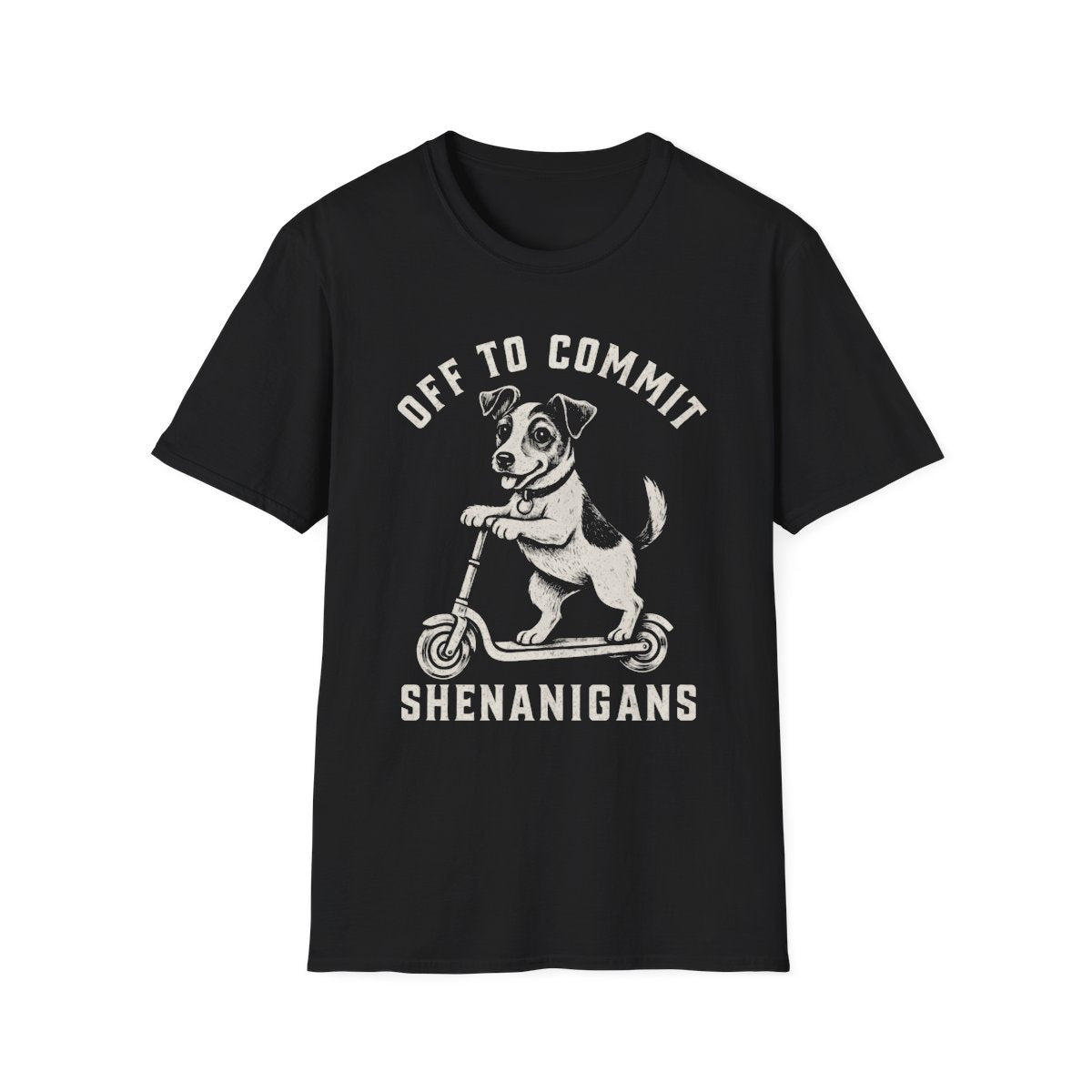 Scooter Jack Russell Terrier Tee - Black