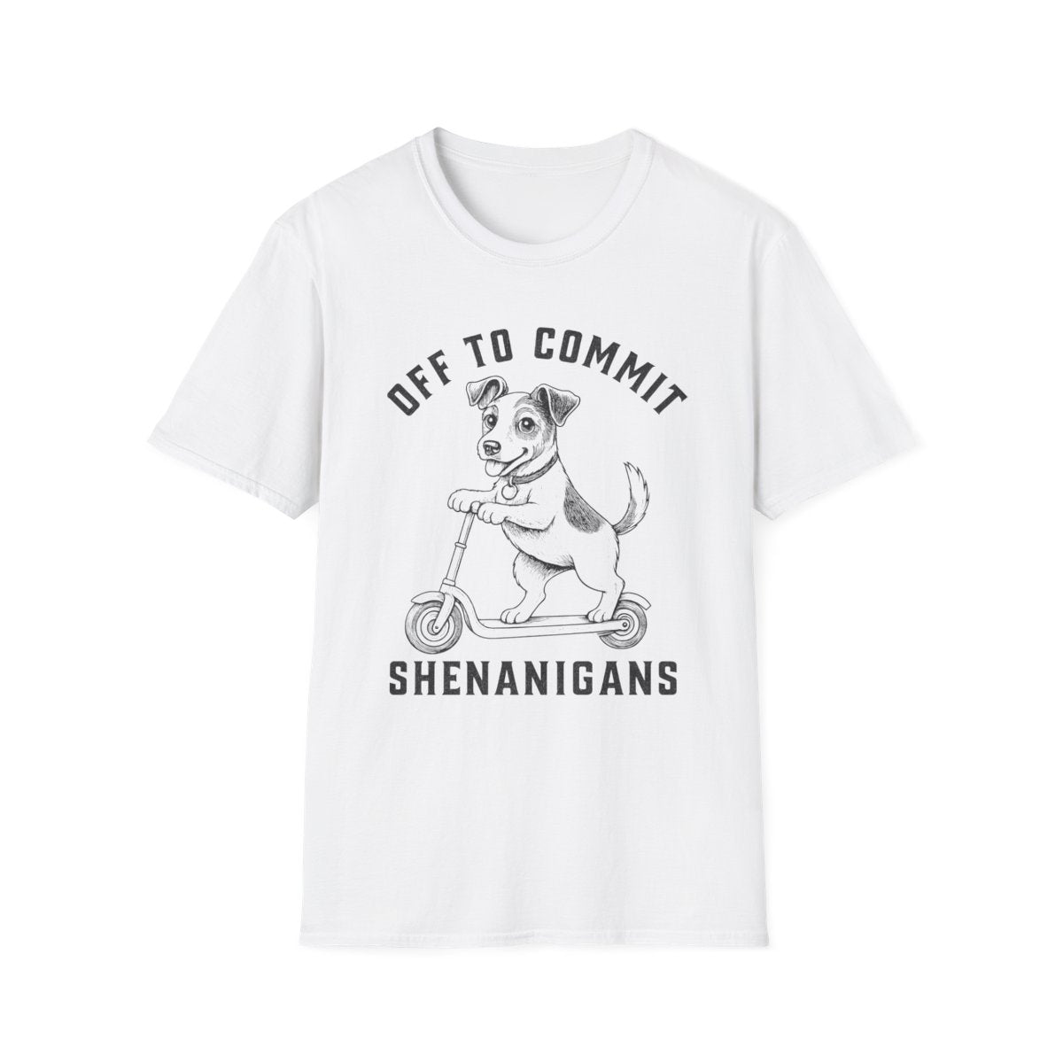 Scooter Jack Russell Terrier Tee - White