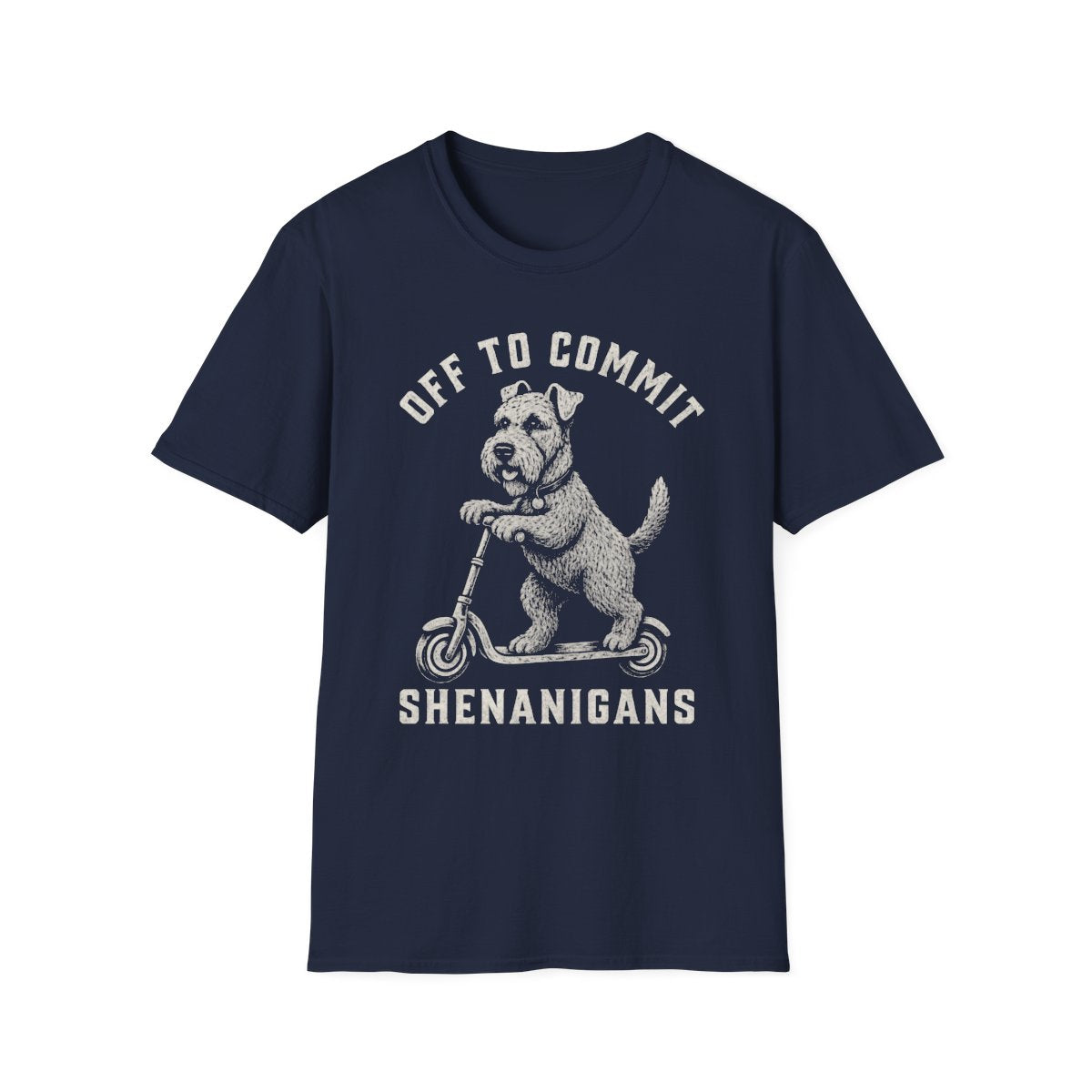 Scooter Kerry Blue Terrier Tee - Navy