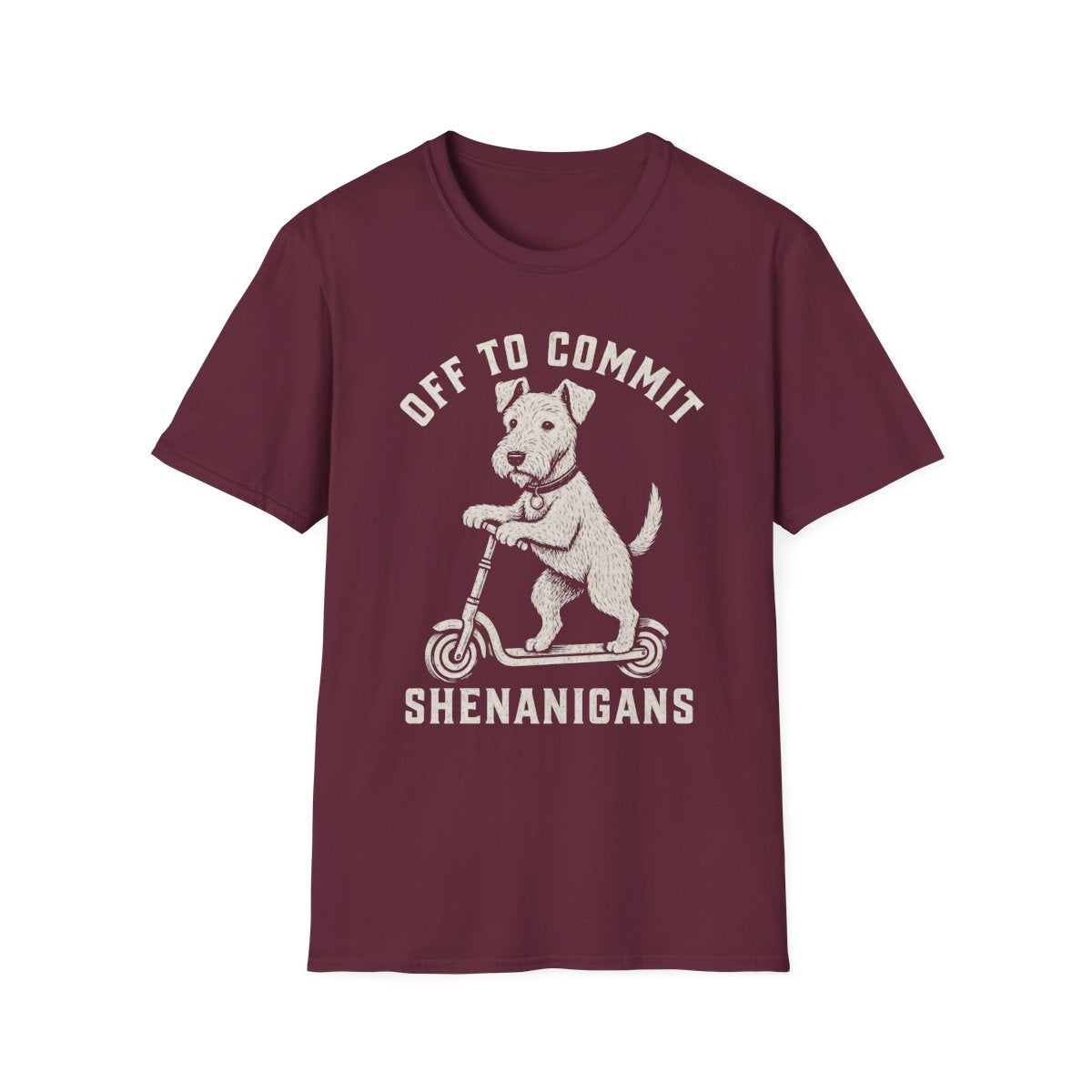 Scooter Lakeland Terrier Tee - Maroon