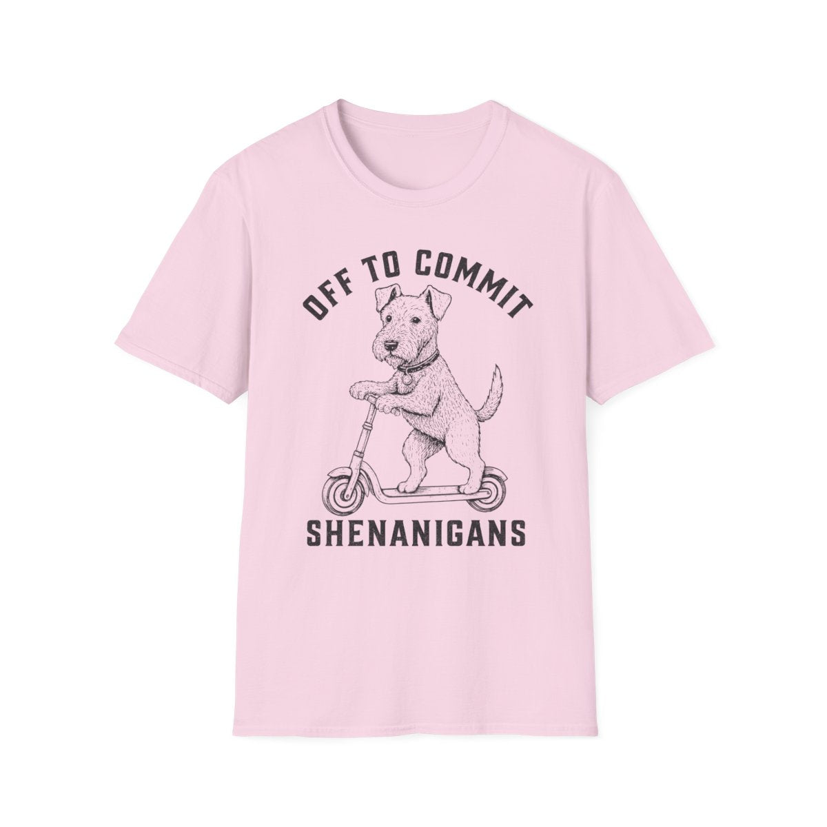 Scooter Lakeland Terrier Tee - Light Pink