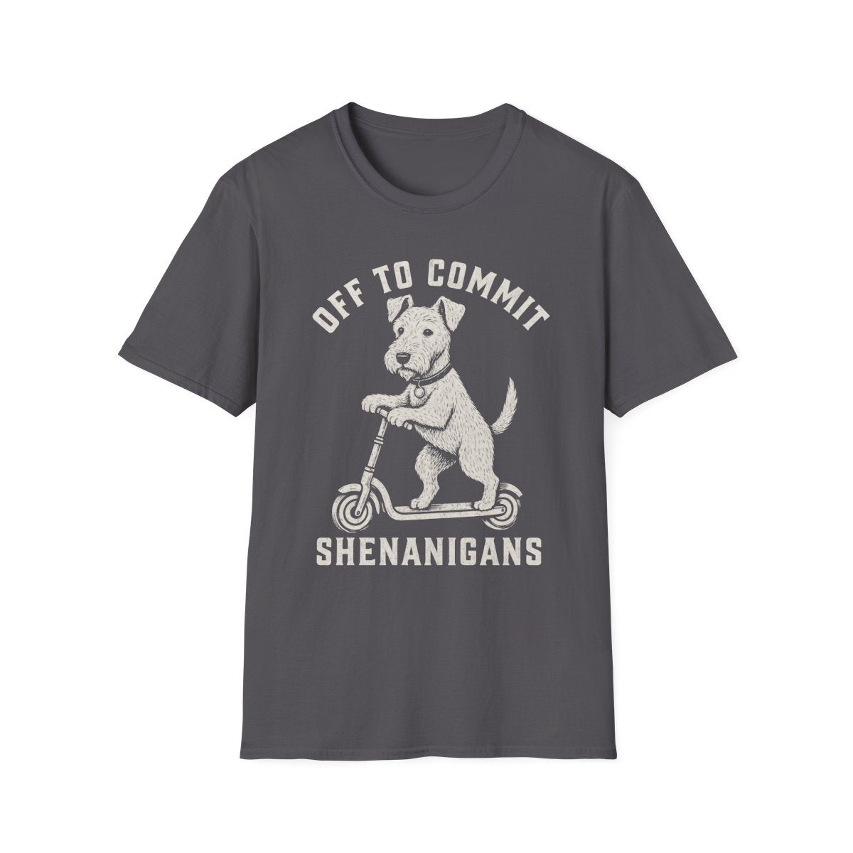 Scooter Lakeland Terrier Tee - Charcoal
