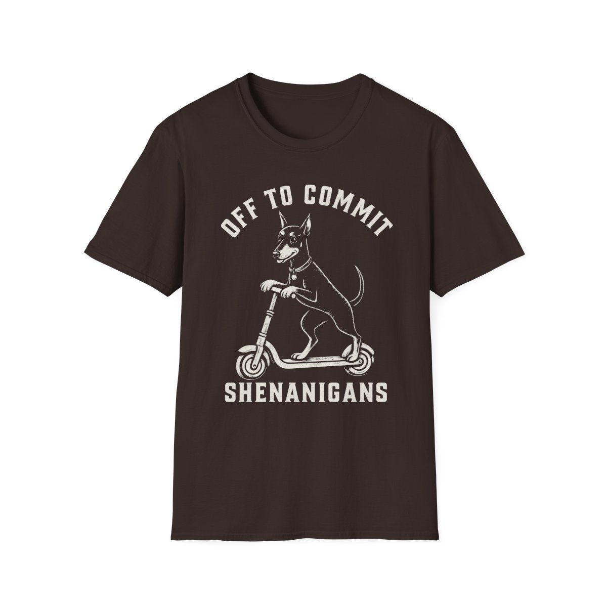 Scooter Manchester Terrier Tee - Dark Chocolate