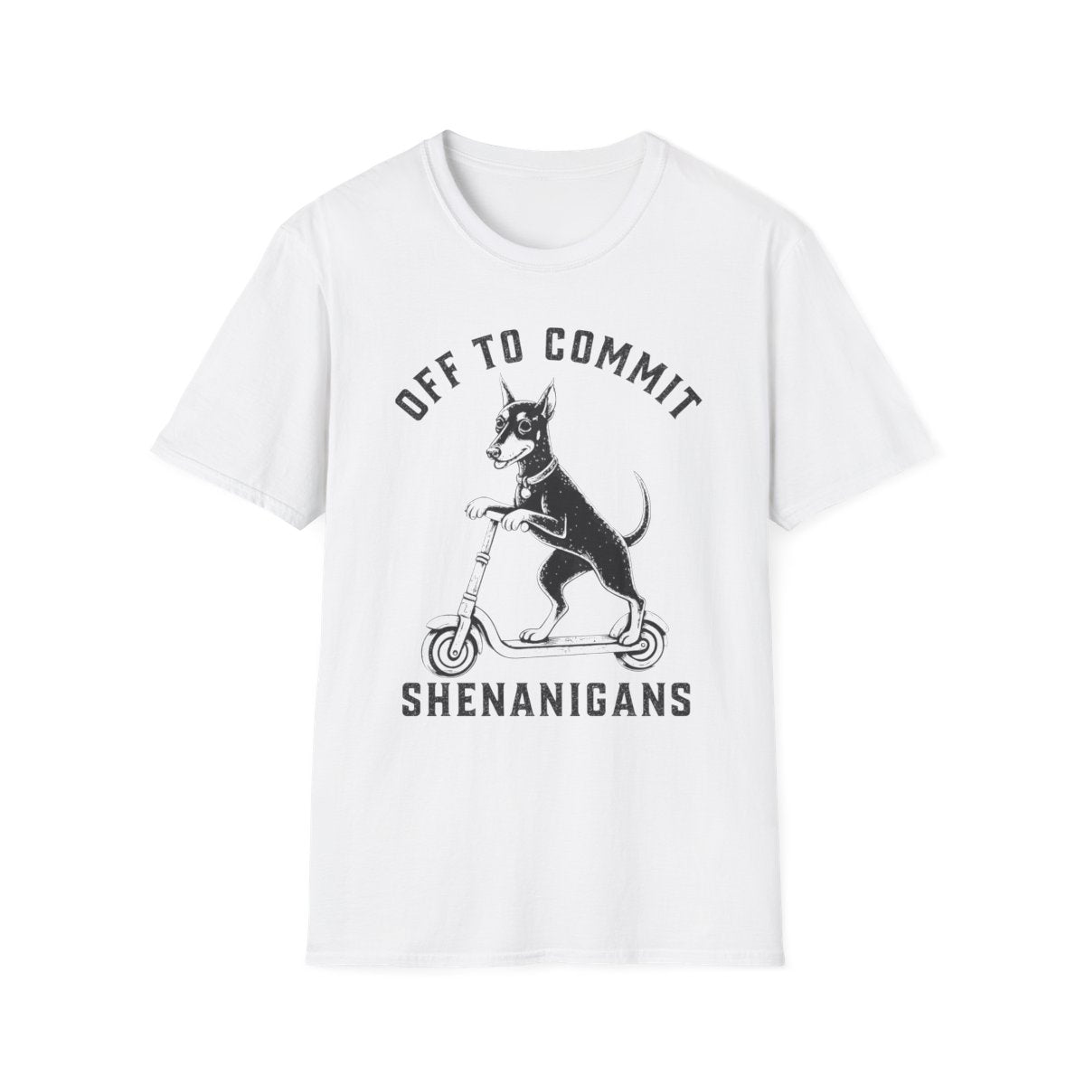 Scooter Manchester Terrier Tee - White