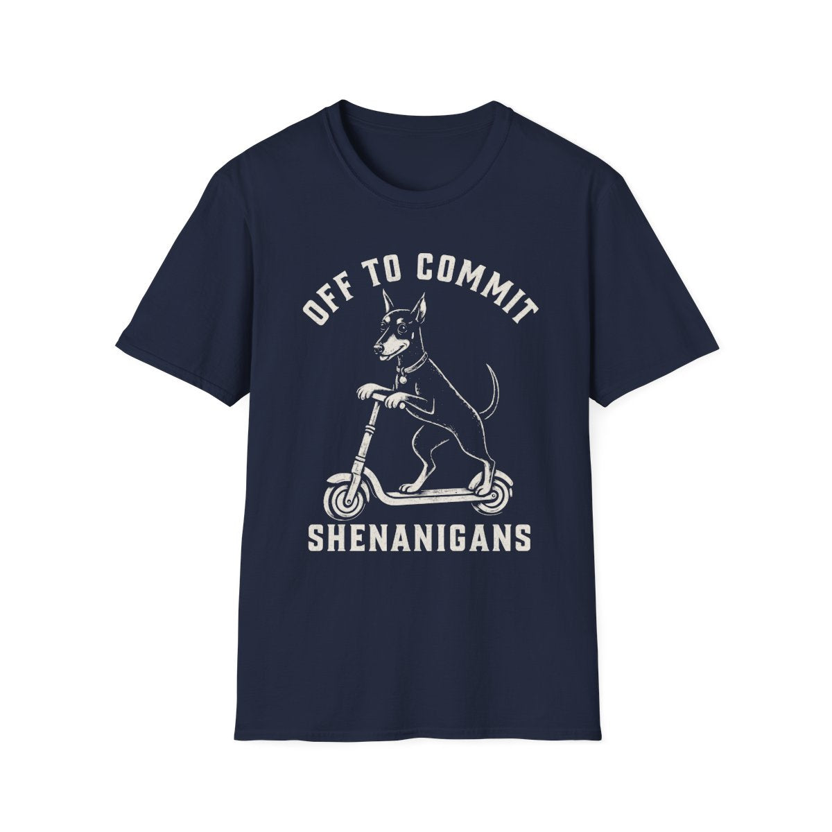 Scooter Manchester Terrier Tee - Navy