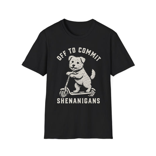 Scooter Norfolk Terrier Tee - Black