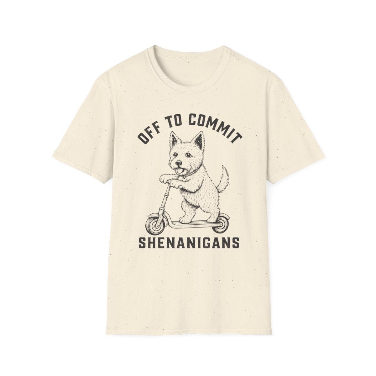 Scooter Norwich Terrier Tee - Natural