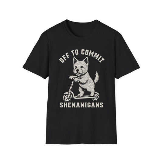 Scooter Norwich Terrier Tee - Black